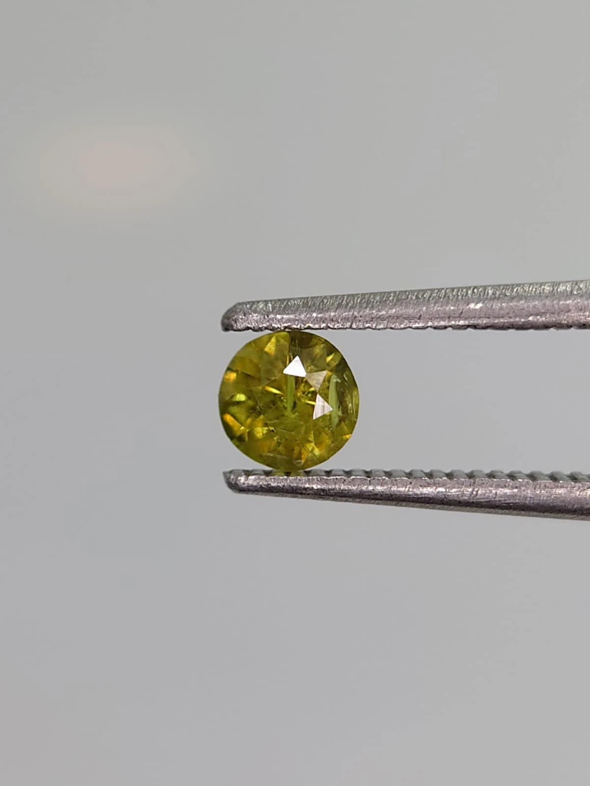0.37ct Natural Demantoid Garnet Round Cut From Pakistan — view 5